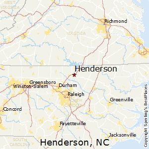 henderson carolina north nc map city bestplaces places