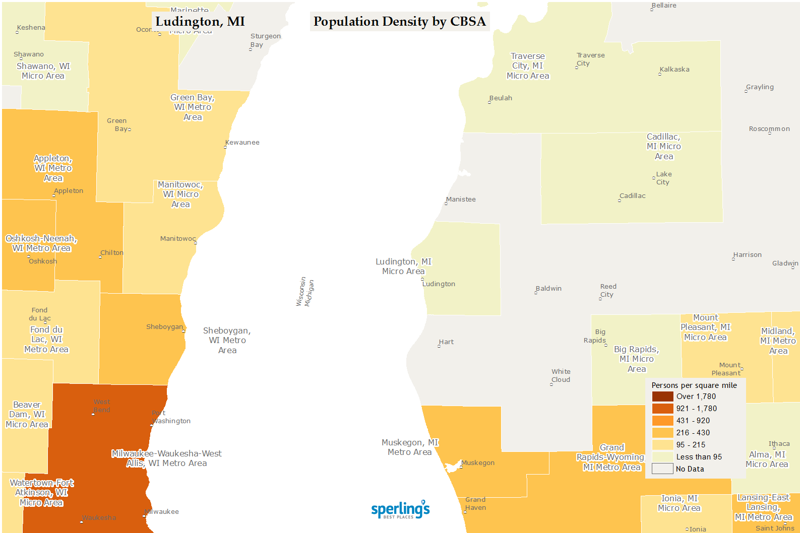 City Population Density Map