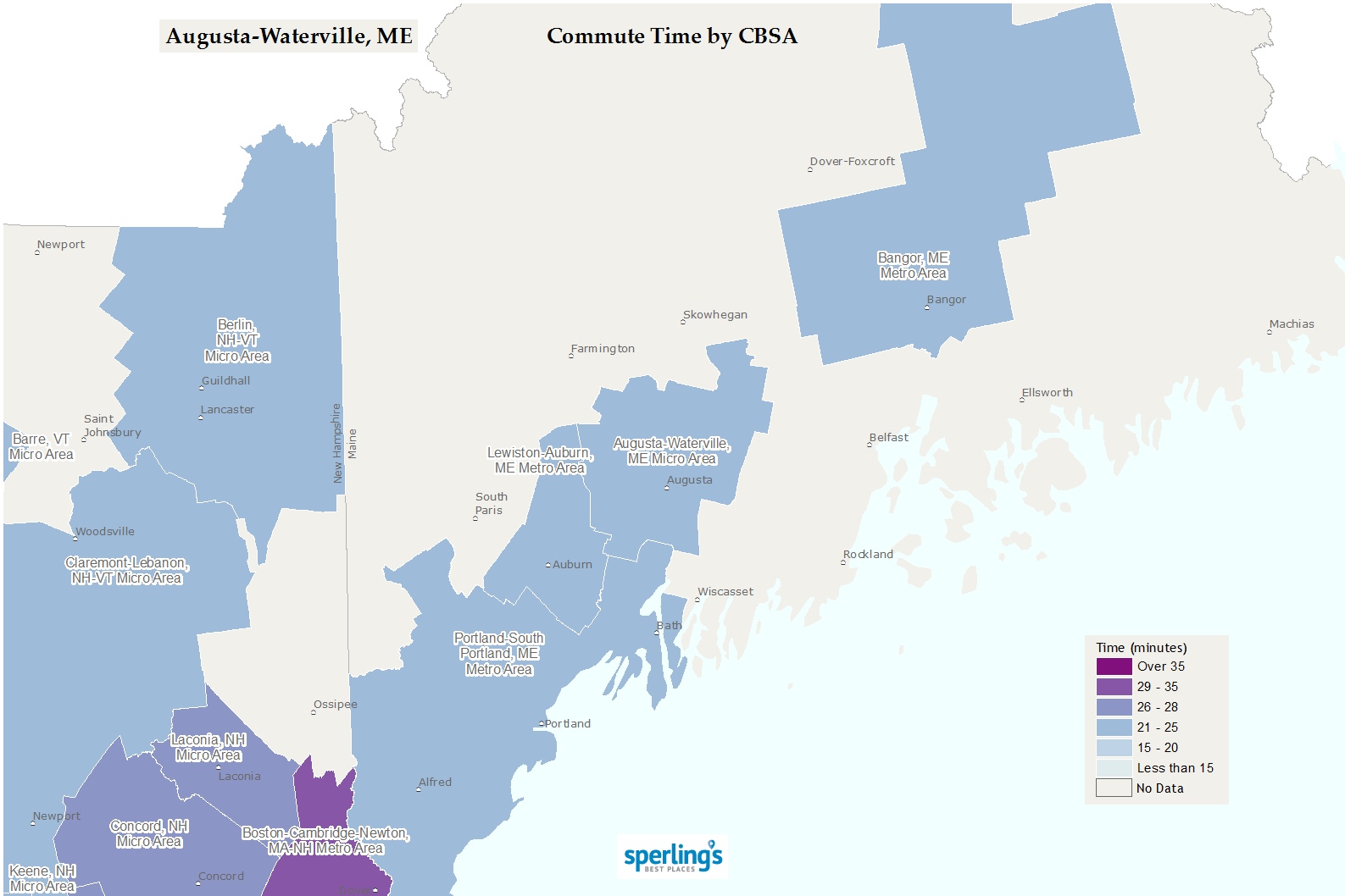 Commute Time Map