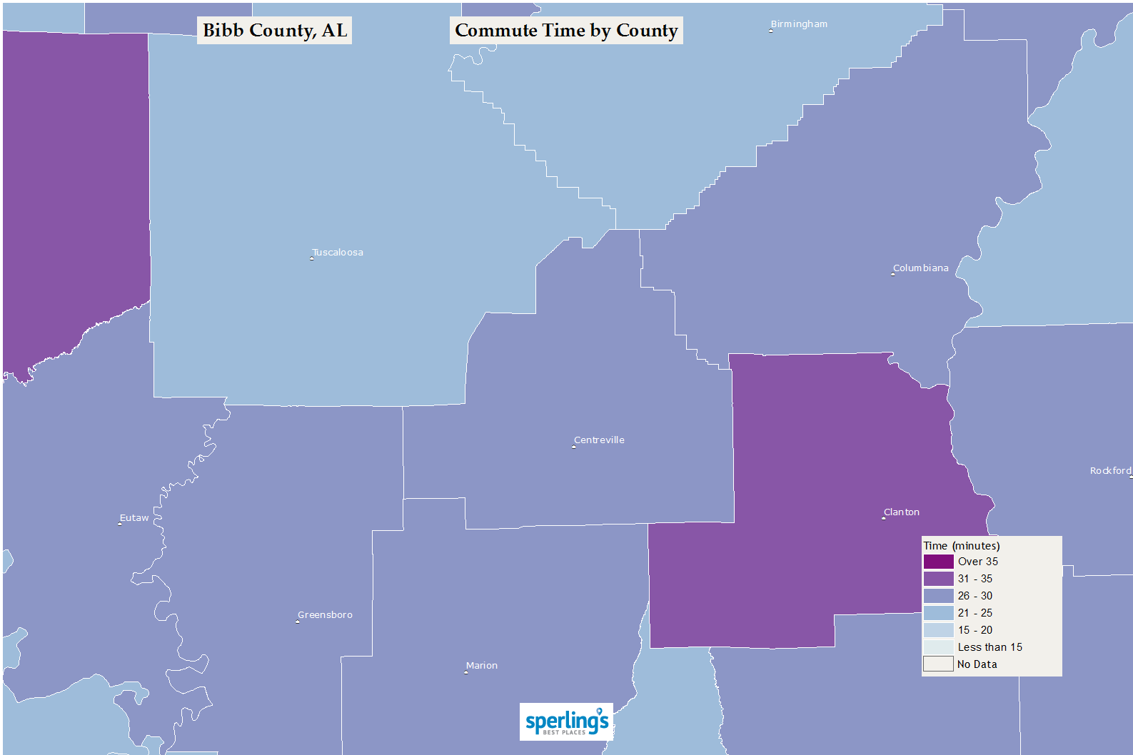 Commute Time Map