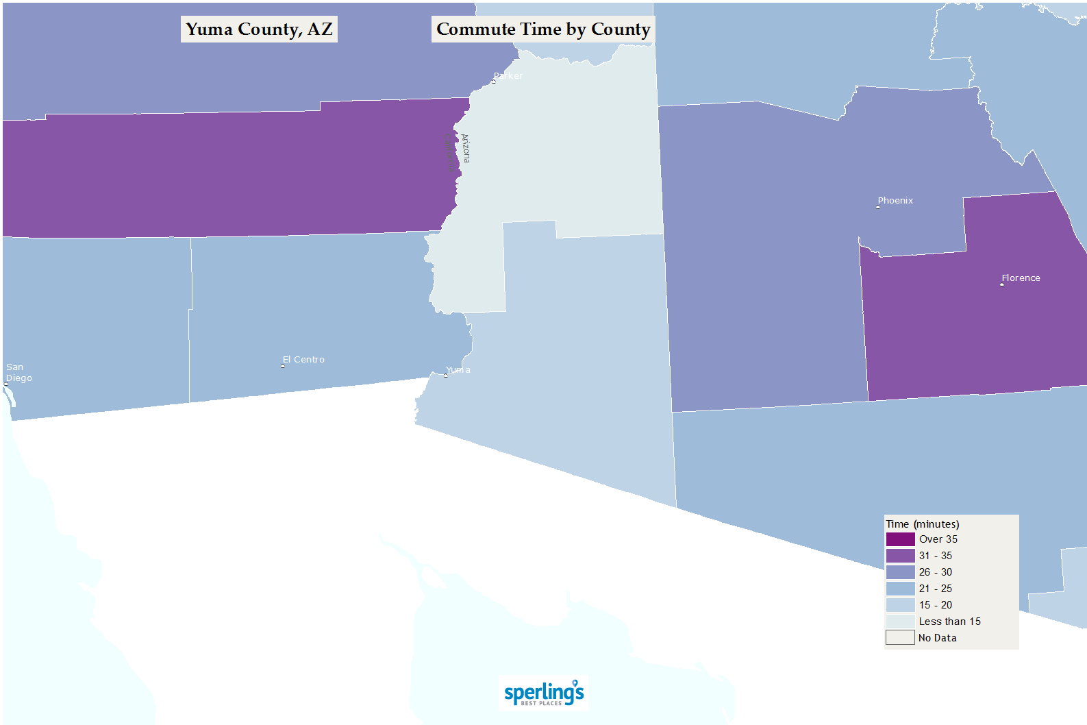 Commute Time Map