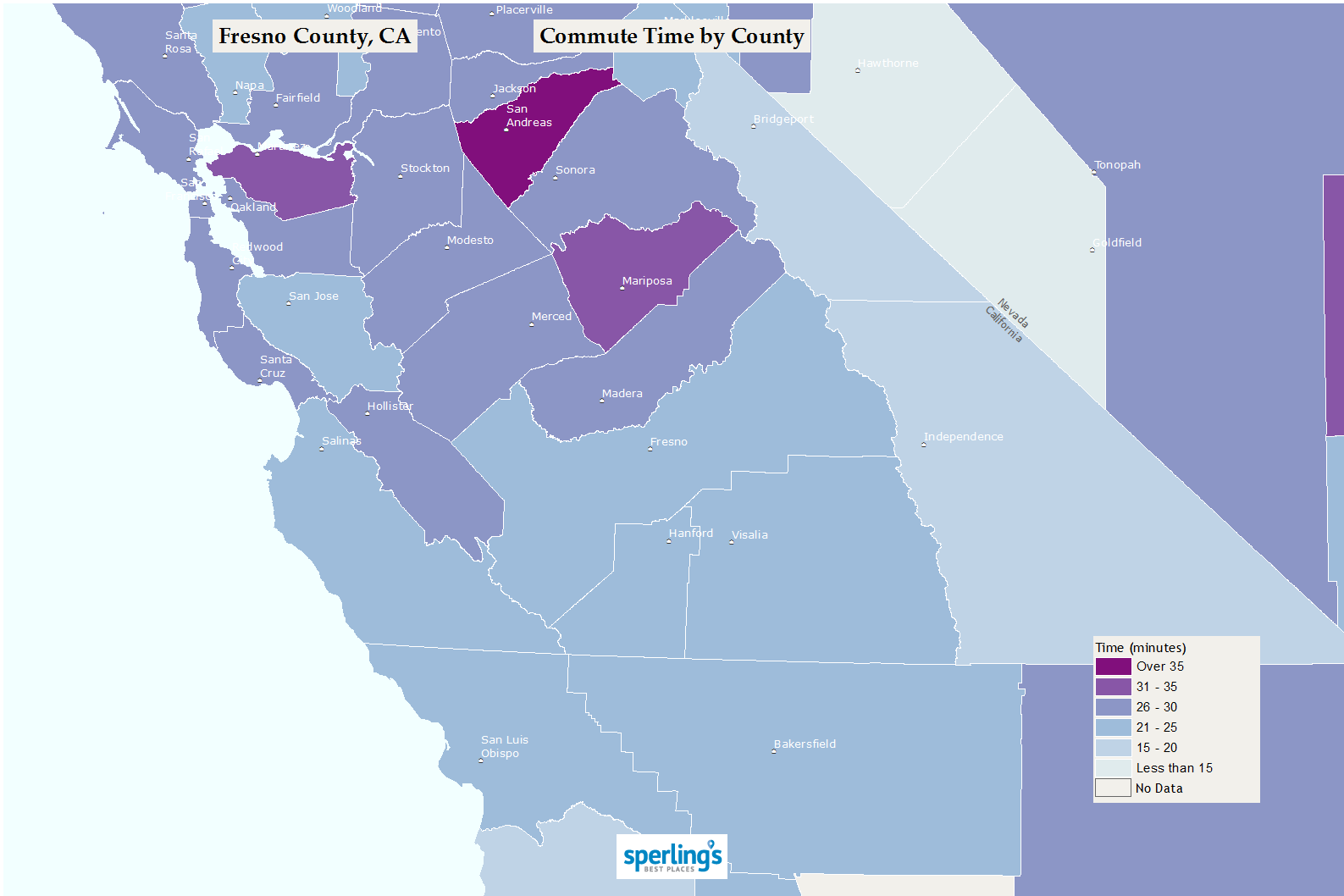 Commute Time Map