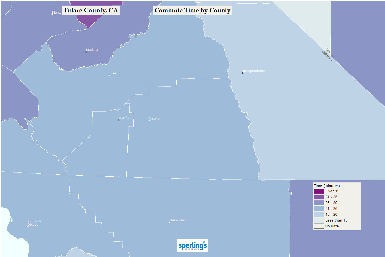 Commute Time Map
