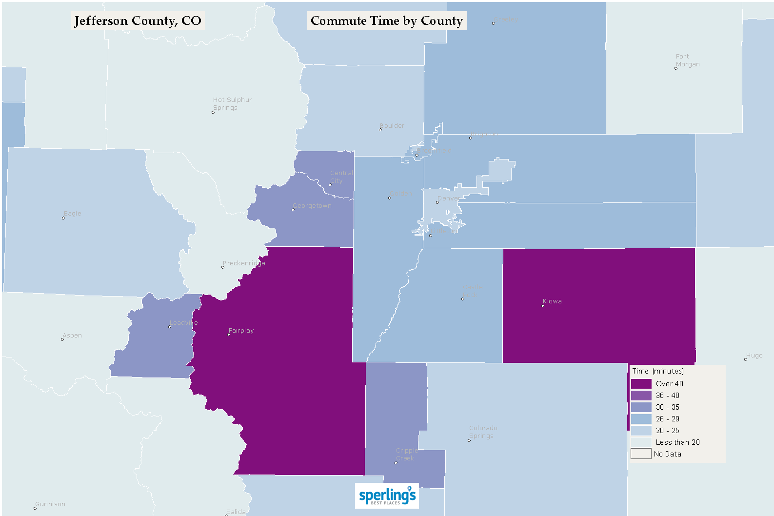 Commute Time Map