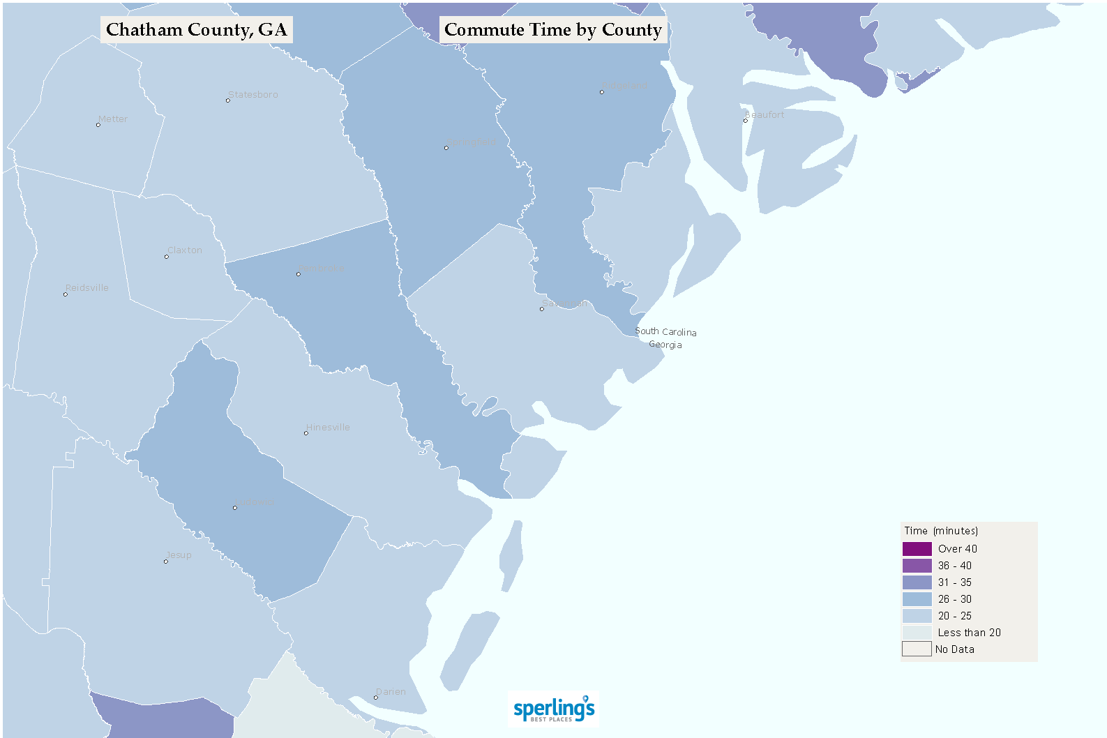 Commute Time Map