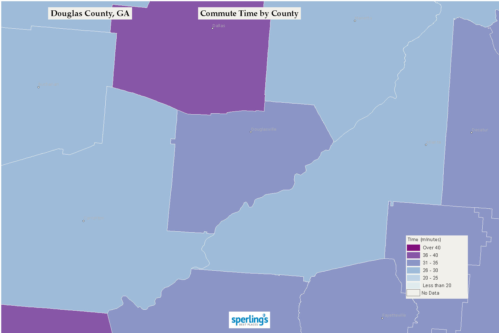 Commute Time Map