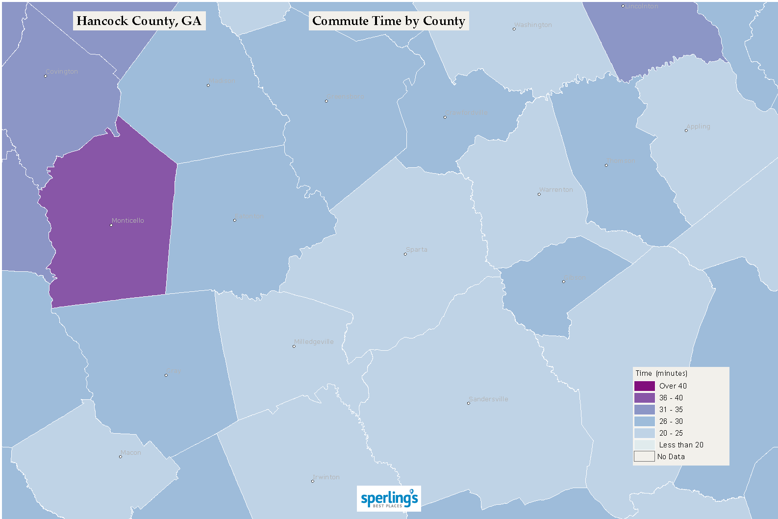 Commute Time Map