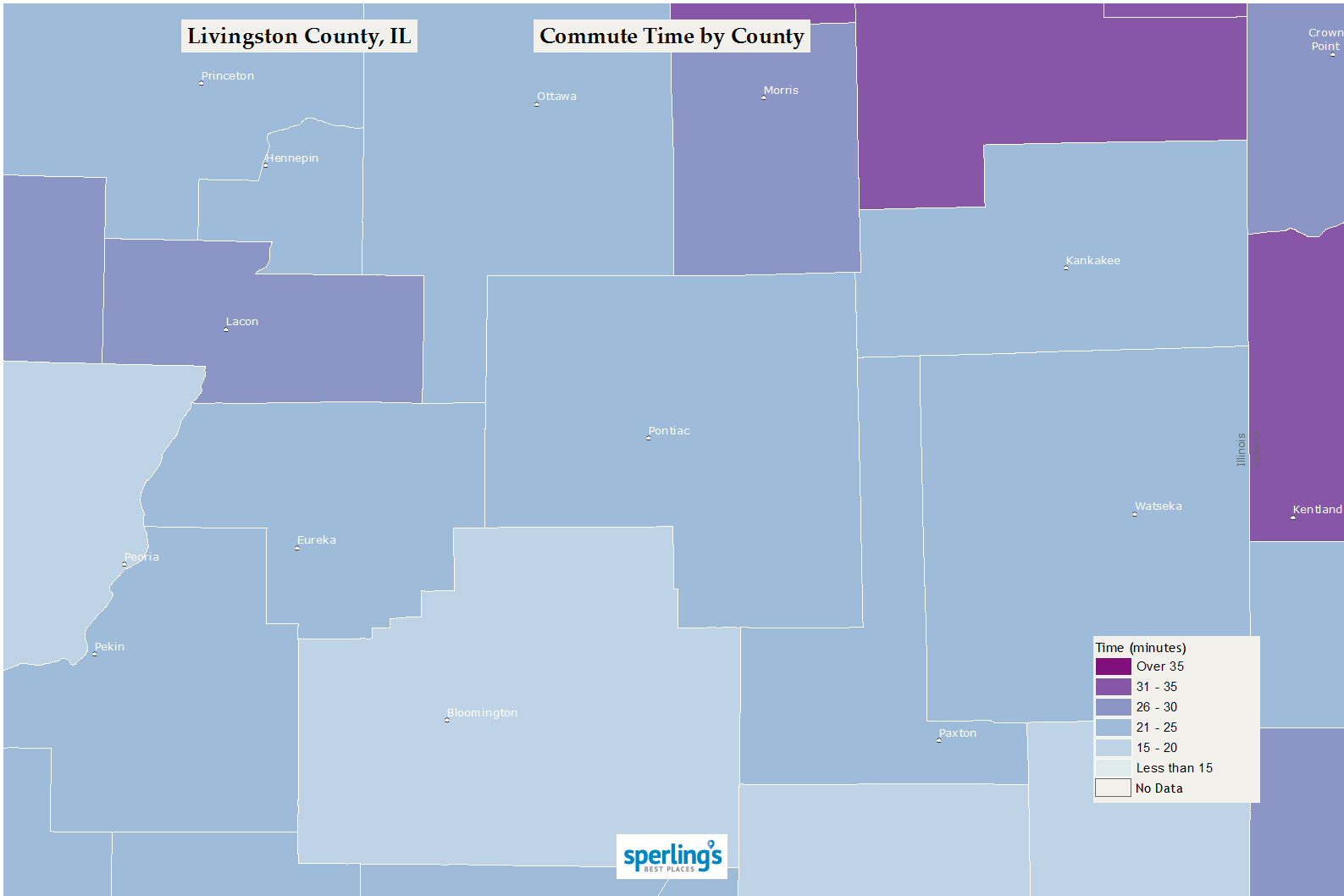 Commute Time Map