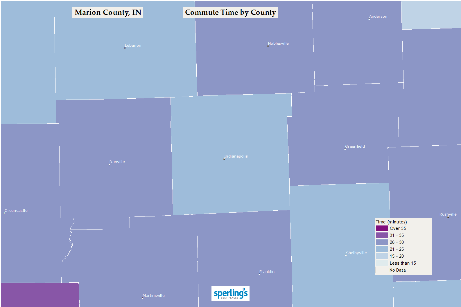 Commute Time Map