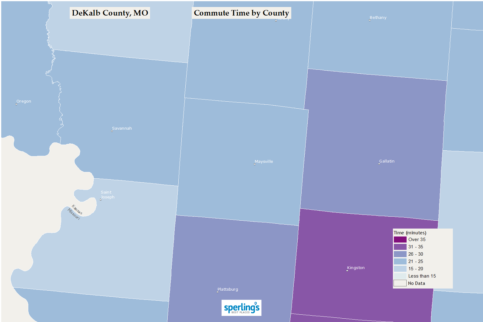 Commute Time Map