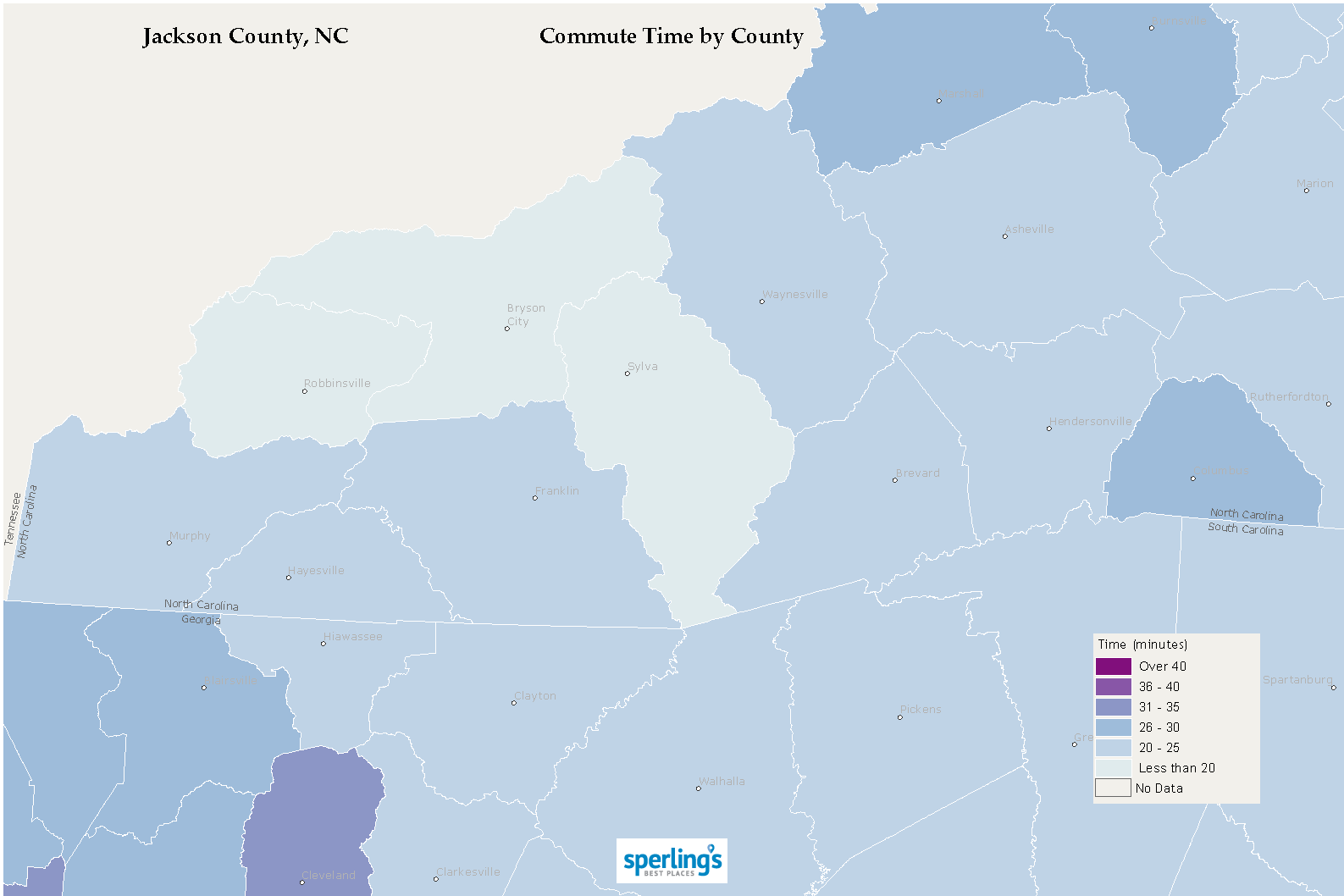 Commute Time Map
