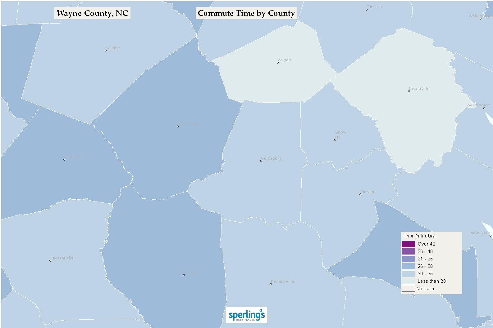 Commute Time Map