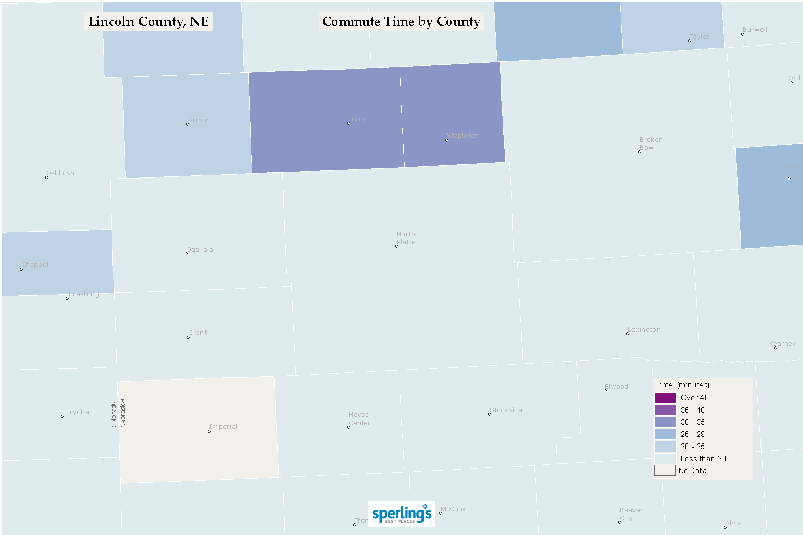 Commute Time Map