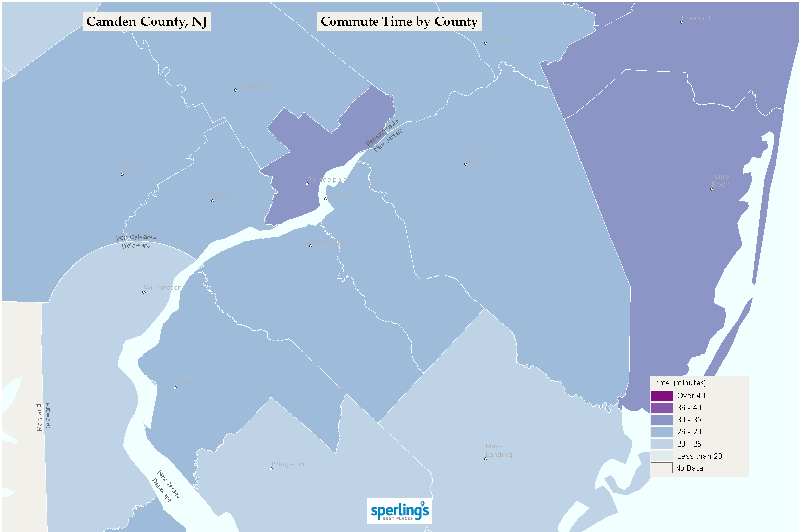 Commute Time Map