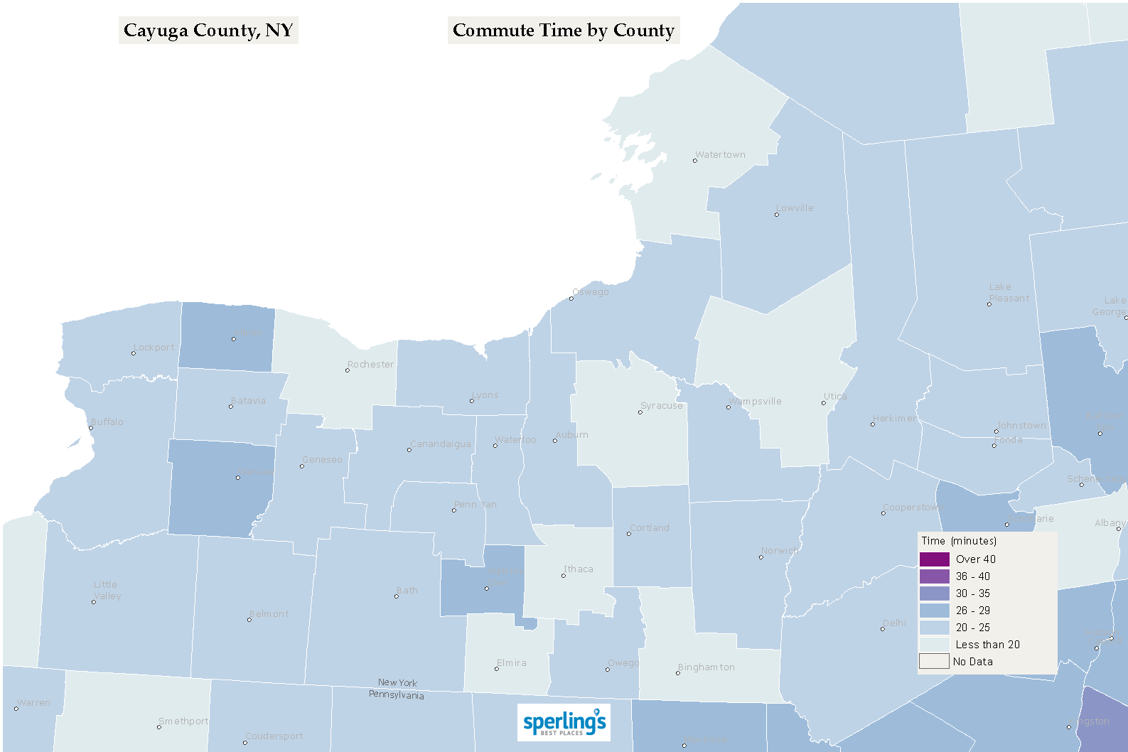 Commute Time Map