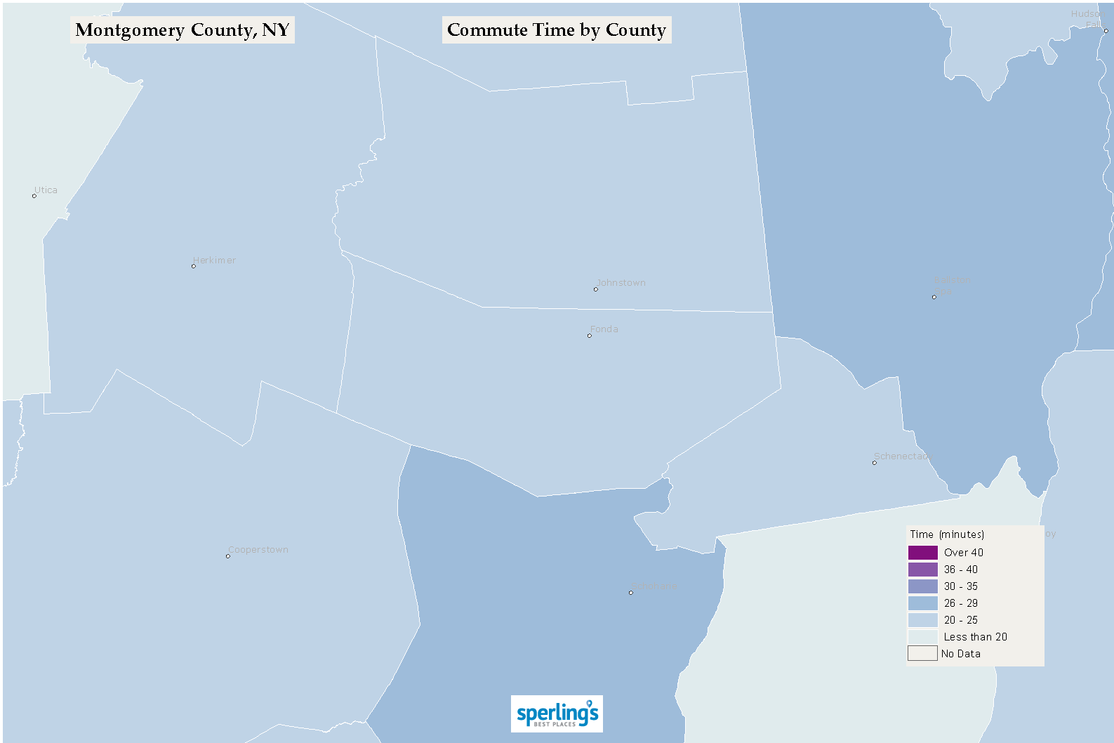 Commute Time Map