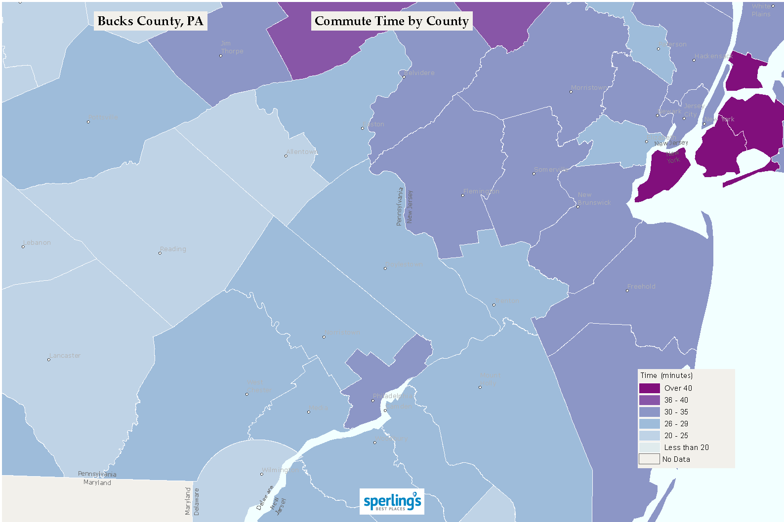 Commute Time Map