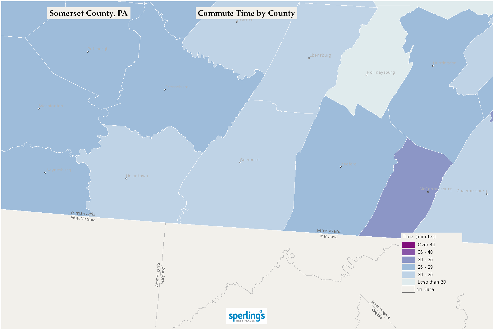Commute Time Map