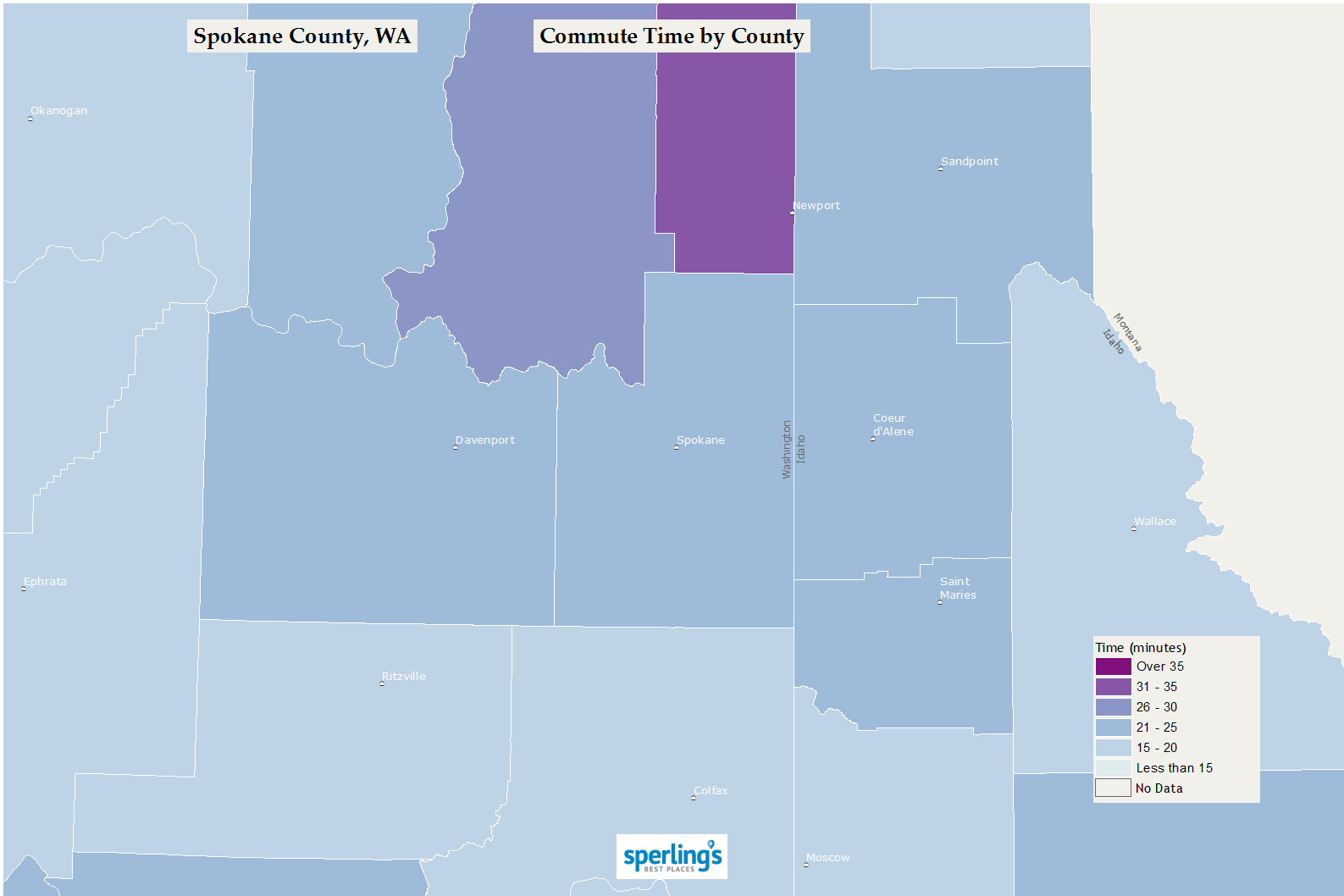 Commute Time Map