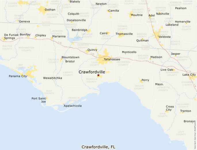 Best Places to Live Compare cost - 1215300 FL Crawfordville 