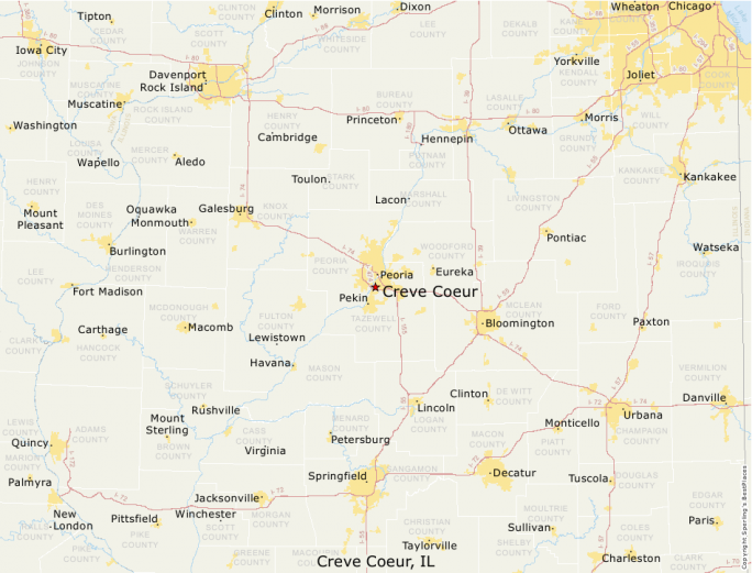 Creve Coeur Zip Code Map United States Map