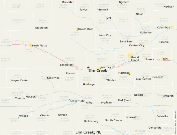 elm creek bike trail map