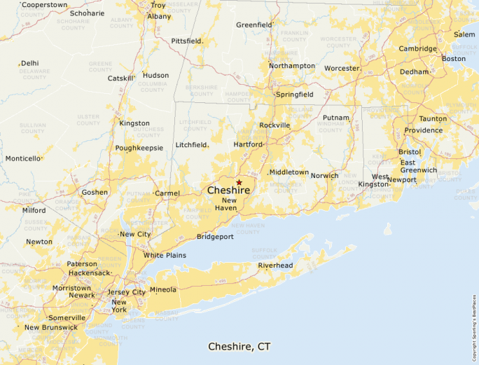 Comparison of living conditions in Cheshire, Connecticut