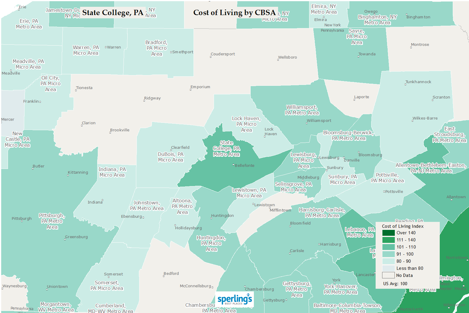 Best Places to Live | Compare cost of living, crime, cities, schools