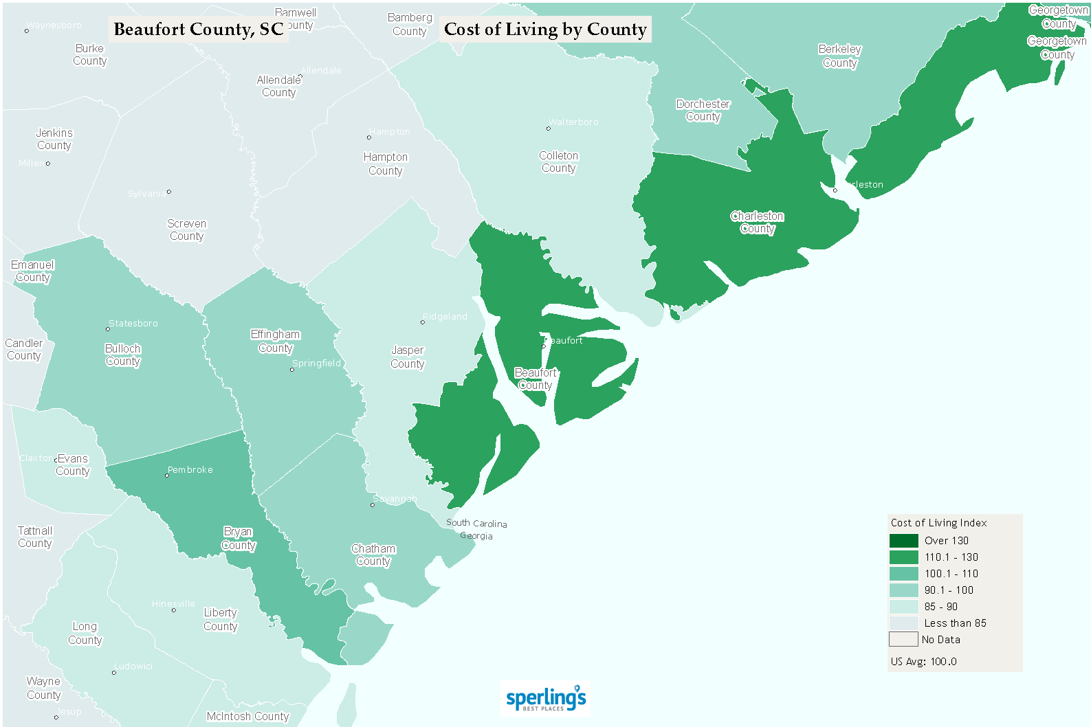 Cost Of Living In Beaufort Sc