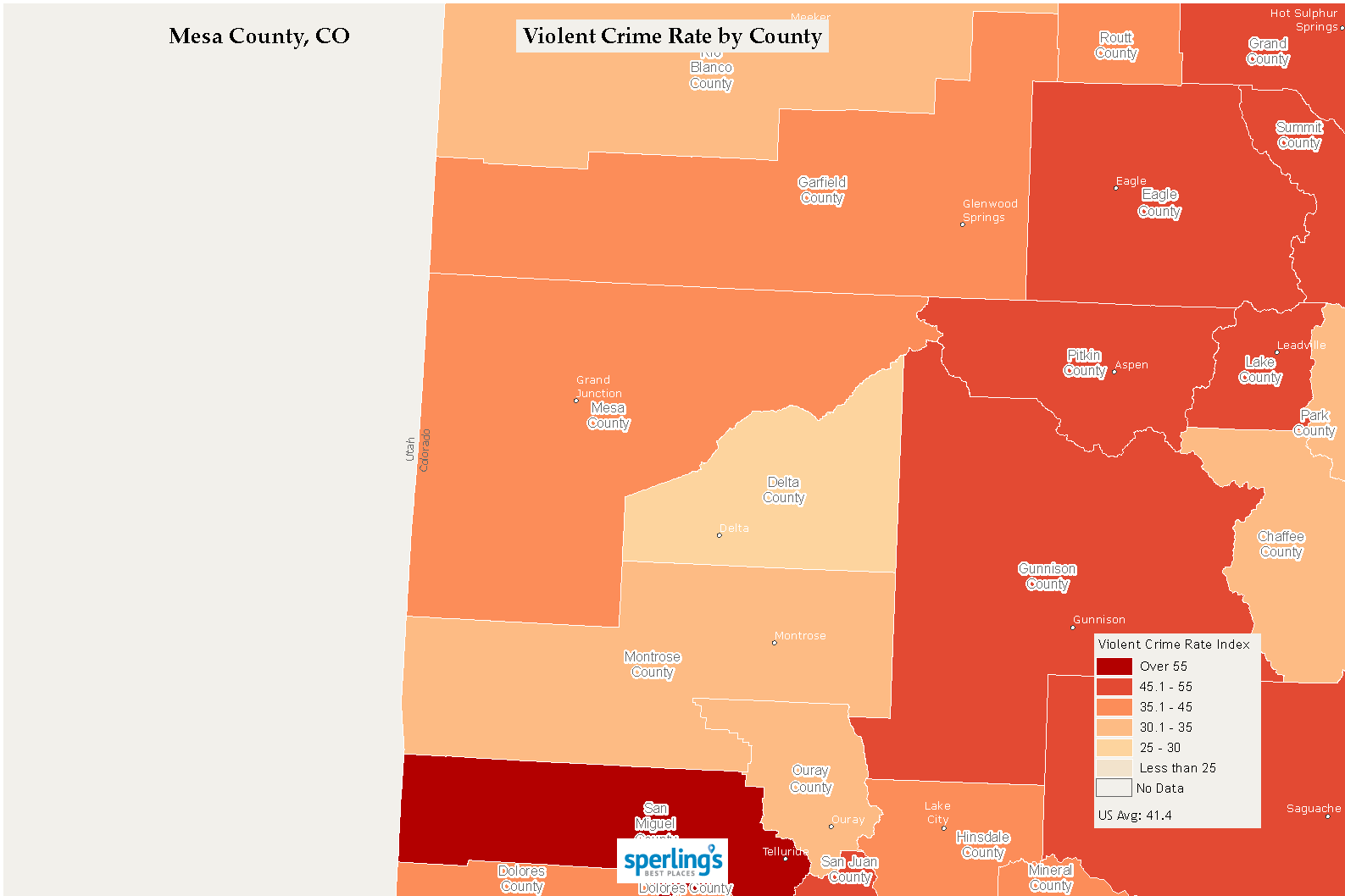 Best Places To Live Compare Cost Of Living Crime Cities Schools   CO Mesa Violentcrime 