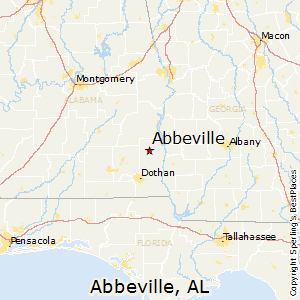 Abbeville,Alabama Map