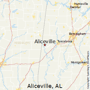 Aliceville,Alabama Map