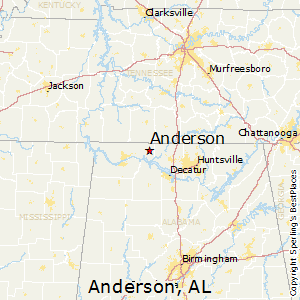 Anderson,Alabama Map