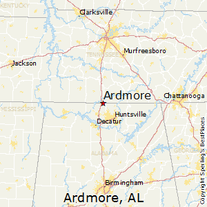 Ardmore,Alabama Map