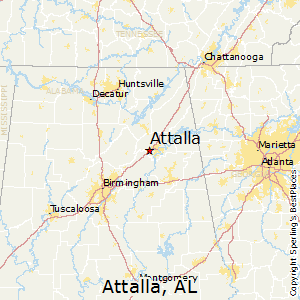 Attalla,Alabama Map