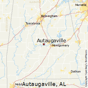 Autaugaville,Alabama Map