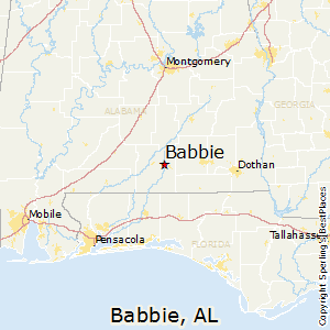 Babbie,Alabama Map