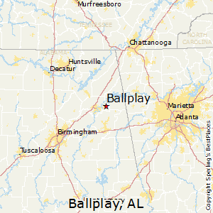 Ballplay,Alabama Map