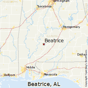 Beatrice,Alabama Map