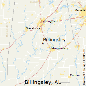 Billingsley,Alabama Map