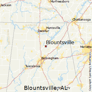 Blountsville,Alabama Map