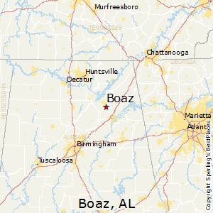 Boaz,Alabama Map