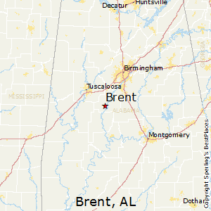 Brent,Alabama Map