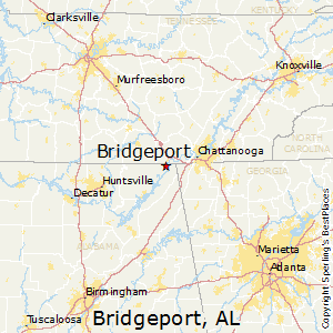 Bridgeport,Alabama Map