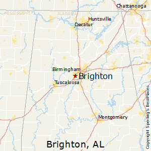 Brighton,Alabama Map