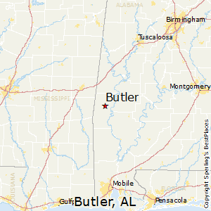 Butler,Alabama Map