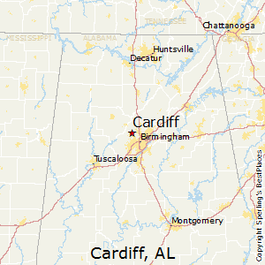 Cardiff,Alabama Map