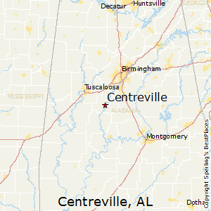 Centreville,Alabama Map