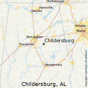 Childersburg,Alabama Map