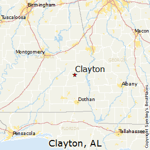 Clayton,Alabama Map